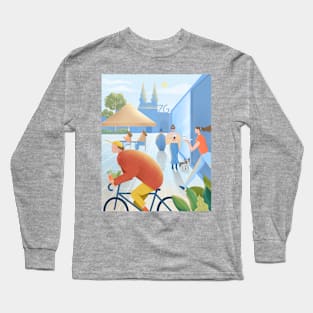 Zagreb Cityscape Long Sleeve T-Shirt